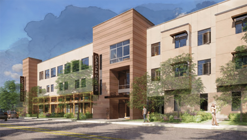 Rendering of the new Caritas Center