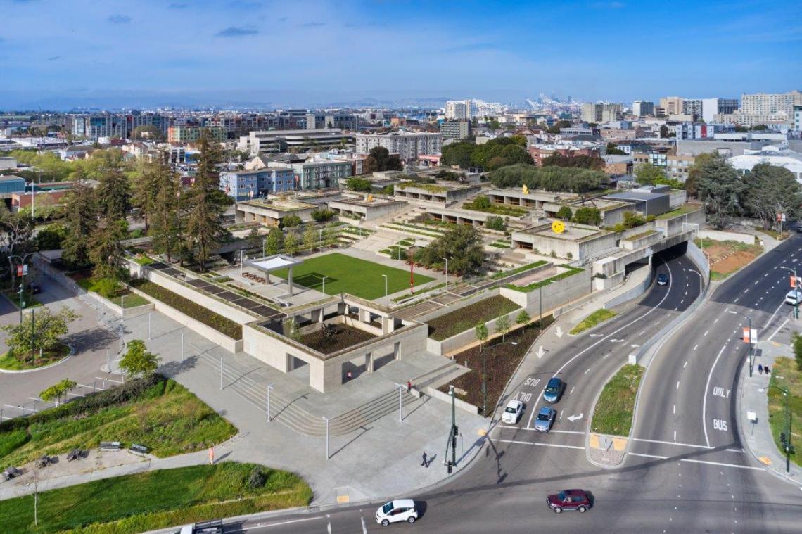 Ariel view of Oakland Museum of California.