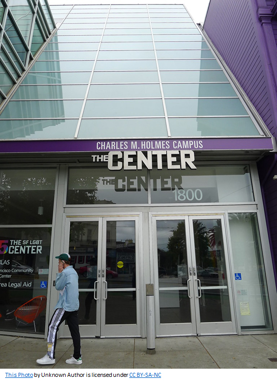 Entrance to SFLGBT Center
