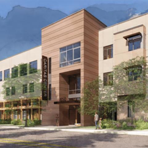 Rendering of the new Caritas Center