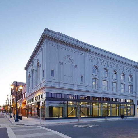 Exterior corner view of EBCPA at 11th Street and MacDonald in Richmond